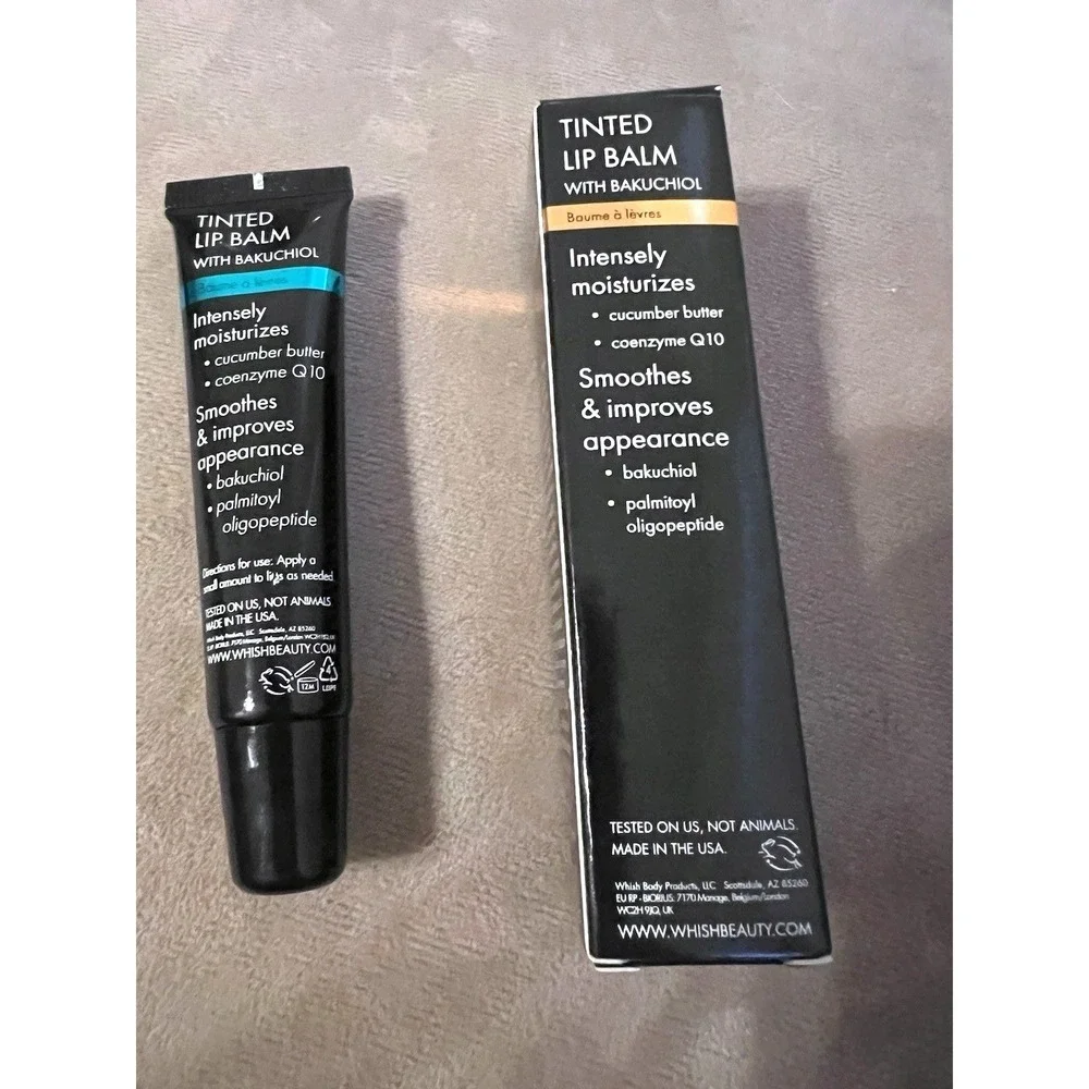 Whish‎ Tinted Lip Balm set of 2 Wild Mint Italian Spritz W/ Bakuchiol